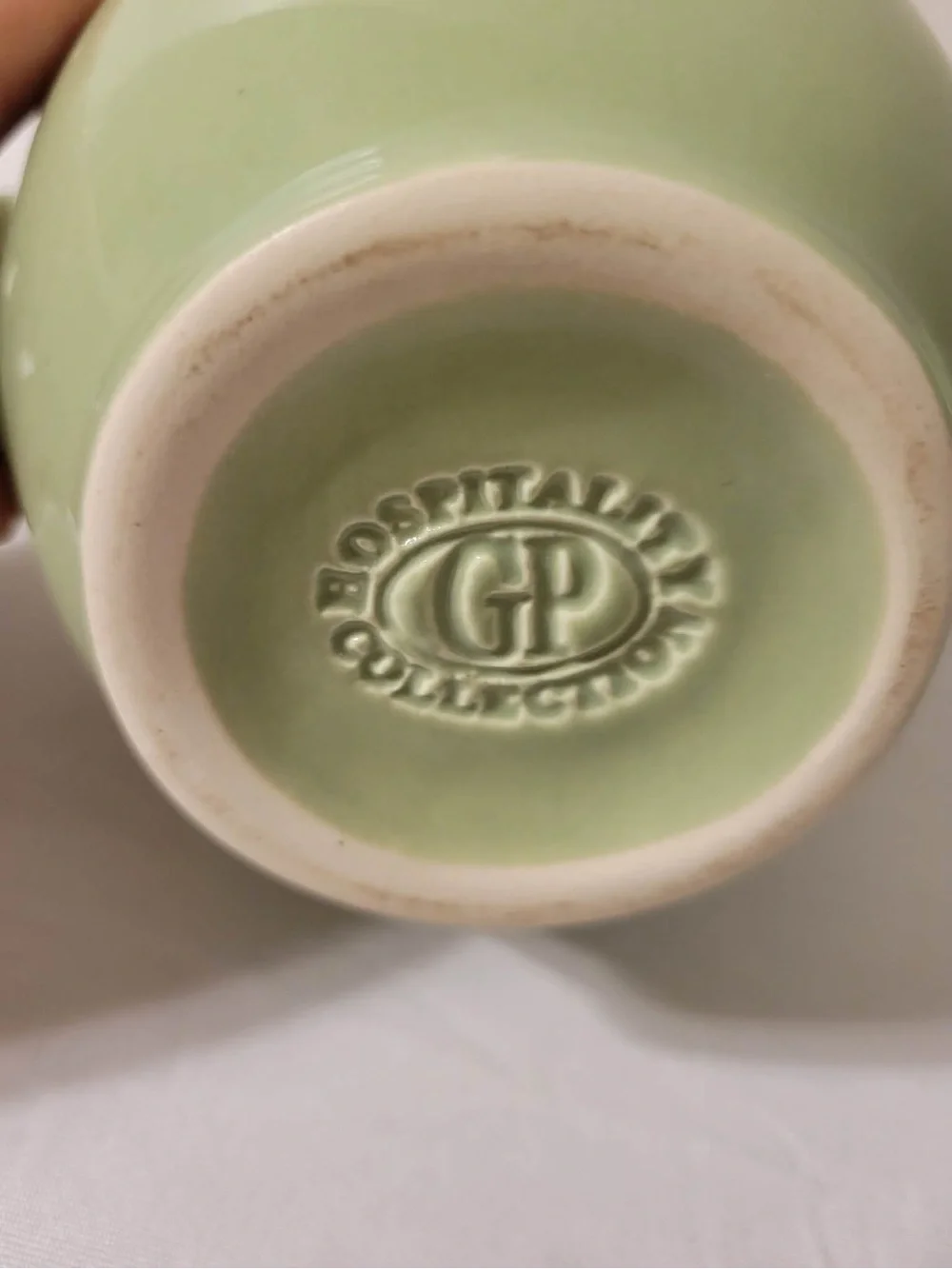 Light Green Ceramic Creamer and Sugar Bowl Set